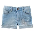 Girls 4-8 Oshkosh B'gosh&reg; Frayed Cuffed Denim Shorts, Girl's, Size: 10, Blue Other