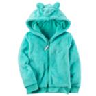 Girls 4-8 Sherpa Zipper Hoodie, Size: 8, Turquoise/blue (turq/aqua)