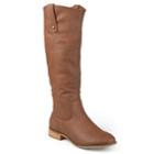 Journee Collection Taven Women's Riding Boots, Size: Medium (9), Med Brown