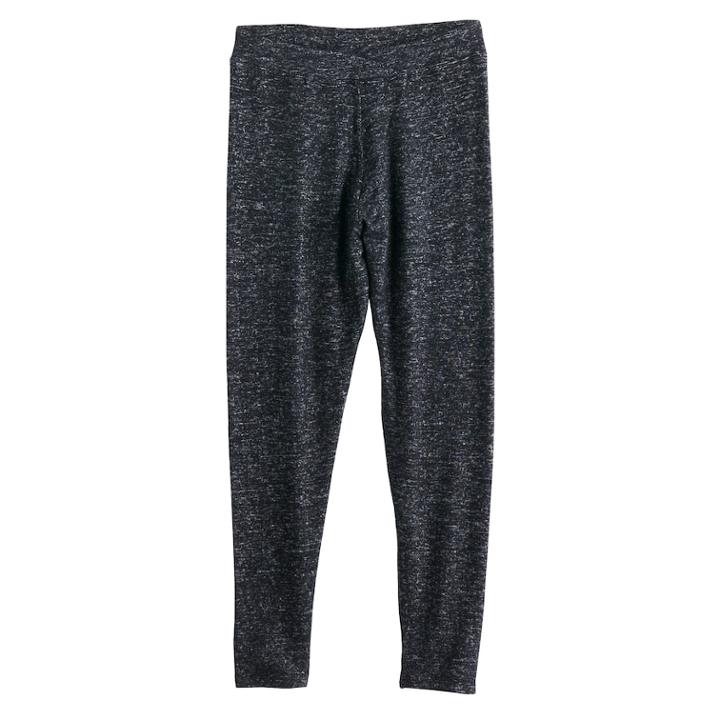 Girls 4-16 Cuddl Duds Soft Knit Leggings, Size: 4-5, Grey (charcoal)