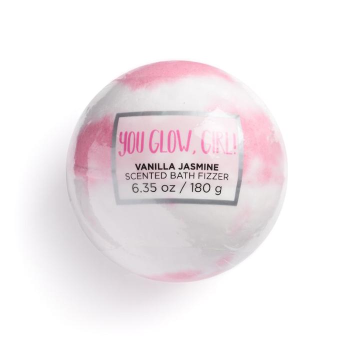 Simple Pleasures You Glow, Girl! Vanilla Jasmine Bath Fizzer, Multi