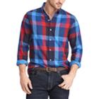 Men's Chaps Regular-fit Stretch Easy-care Button-down Shirt, Size: Xxl, Blue