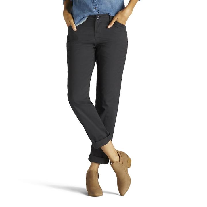 Women's Lee Straight-leg Tailored Chino Pants, Size: 12 Avg/reg, Blue