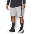 Men's Under Armour Baseline Fleece Shorts, Size: Large, Dark Grey