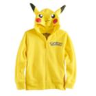 Boys 4-7 Pokemon Pikachu Zip Hoodie, Size: 7, Yellow