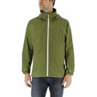 Men's Adidas Wandertag Climaproof Hooded Rain Jacket, Size: Xl, Med Green