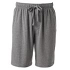 Men's Croft & Barrow Solid Knit Jams Shorts, Size: Medium, Med Grey
