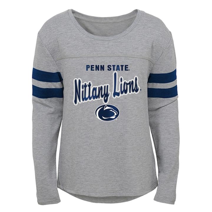 Girls 7-16 Penn State Nittany Lions Field Armour Tee, Size: Medium, Grey