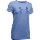 Women's Under Armour Stripe Big Logo Graphic Tee, Size: Xl, Brt Blue