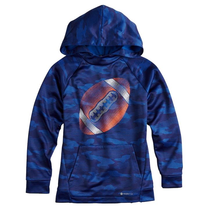 Boys 8-20 Tek Gear&reg; Performance Graphic Hoodie, Size: Small, Blue (navy)