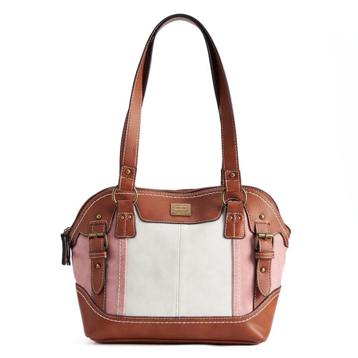 Concept Copeland Contrast Satchel, Women's, Light Pink