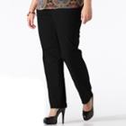 Plus Size Gloria Vanderbilt Amanda Classic Tapered Jeans, Women's, Size: 20 - Regular, Black