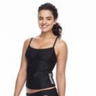 Women's Adidas Core D-cup Tankini Top, Size: Medium, Black