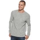 Men's Marc Anthony Slim-fit Textured Slubbed Crewneck Sweater, Size: Small, White