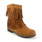 Corkys Kato Women's Fringed Ankle Boots, Size: 8, Med Brown