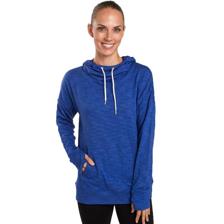 Women's Jockey Sport Transpire Thumb Hole Hoodie, Size: Medium, Dark Blue