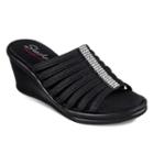 Skechers Rumblers Hotshot Women's Wedge Sandals, Size: 7, Grey (charcoal)