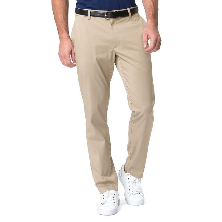 Men's Chaps Slim-fit Performance Pants, Size: 34x34, Brown