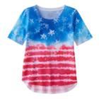 Girls 7-16 & Plus Size So&reg; Americana Flag Sublimated Graphic Tee, Girl's, Size: 7-8, Natural