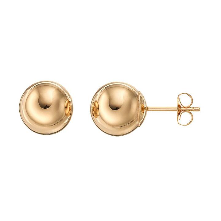 Forever 14k Ball Stud Earrings, Women's, Gold