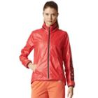 Women's Adidas Linear Windbreaker Jacket, Size: Large, Med Pink