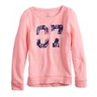 Girls 7-16 & Plus Size So&reg; Easy Crew Pullover Sweatshirt, Size: 10, Light Pink