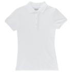 Toddler Girl French Toast School Uniform Short-sleeved Ruffle Polo, Size: 2t, White