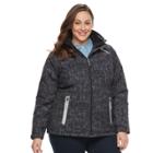 Plus Size Free Country Softshell Puffer Jacket, Women's, Size: 2xl, Black