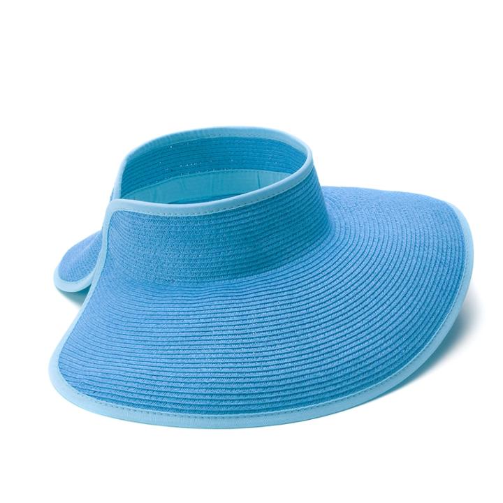 Women's Packable Roll-up Sun Visor, Light Blue