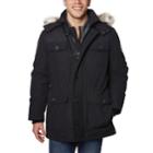 Men's Halitech Hooded Faux-fur Hooded Field Jacket, Size: Large, Black