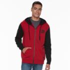 Men's Vans Checker Bear Full-zip Hoodie, Size: Small, Dark Red