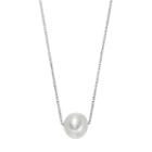 Sterling Silver Freshwater Cultured Pearl Pendant Necklace, Women's, Size: 18, White