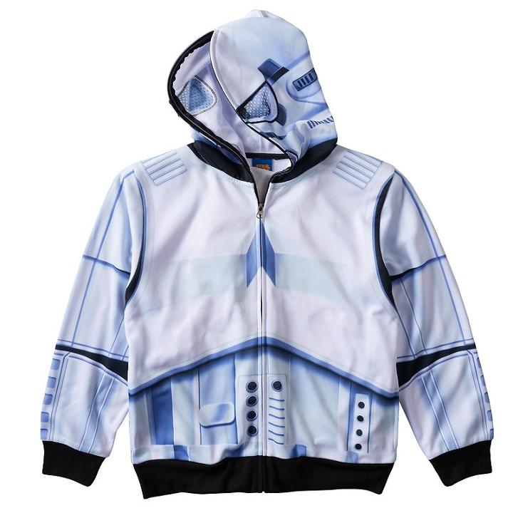 Boys 8-20 Star Wars Stormtrooper Sublimated Full-zip Hoodie, Size: Large, White