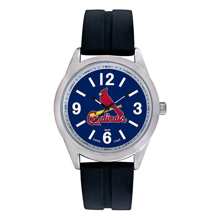 Men's Game Time St. Louis Cardinals Varsity Watch, Black