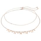 Lc Lauren Conrad Double Strand Butterfly Choker Necklace, Women's, White