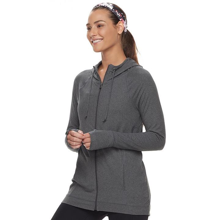 Women's Tek Gear&reg; Jersey Jacket, Size: Xl, Black
