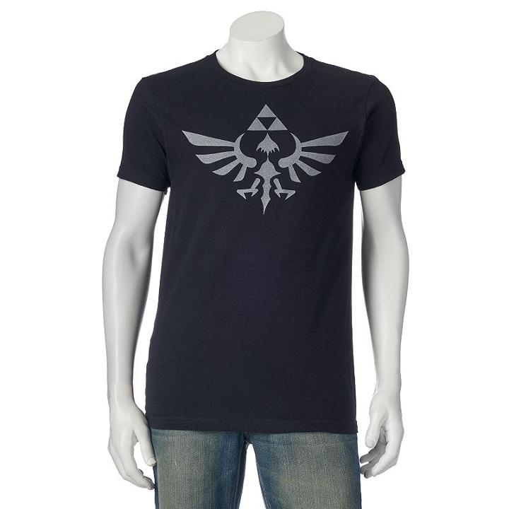 Men's The Legend Of Zelda Skyworn Triforce Tee, Size: Xxl, Black
