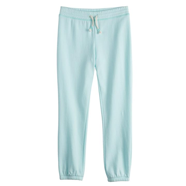 Girls 7-16 So&reg; French Terry Sweatpants, Size: 12, Light Blue