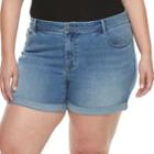 Plus Size Apt. 9&reg; Denim Shorts, Women's, Size: 16 W, Blue