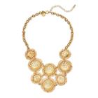 Gs By Gemma Simone Vintage Filigree Collection Circle Link Bib Necklace, Girl's, Size: 18, Multicolor