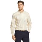 Men's Izod Premium Essentials Classic-fit Plaid Stretch Button-down Shirt, Size: Large, Yellow