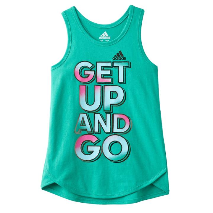 Toddler Girl Adidas Graphic Tank Top, Size: 3t, Brt Green