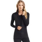 Women's Cuddl Duds Stretch Fleece Vest, Size: Xs, Black