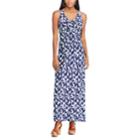 Women's Chaps Vine Empire Maxi Dress, Size: Xs, Blue (navy)