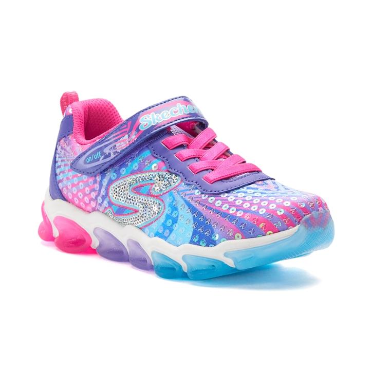 Skechers S Lights Jelly Beams Girls' Light Up Sneakers, Size: 12, Drk Yellow