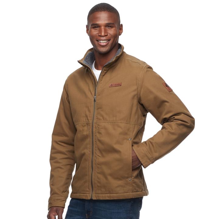Men's Columbia Beacon Stone Omni-shield Sherpa-lined Jacket, Size: Small, Lt Brown