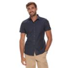 Men's Marc Anthony Slim-fit Natural Stretch Button-down Shirt, Size: Small, Blue
