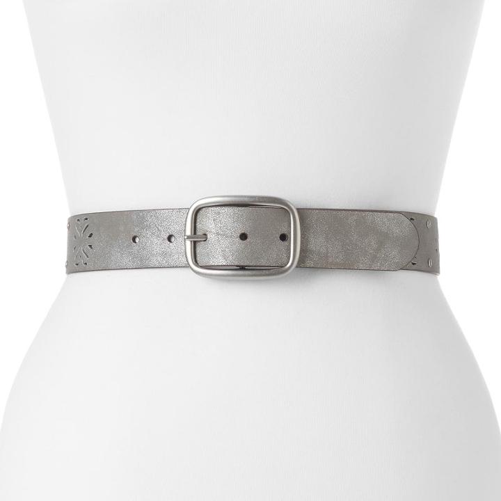 Relic Laser-cut Reversible Belt, Women's, Size: Medium, Lt Orange