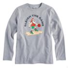 Boys 8-20 Under Armour Santa Basketball Tee, Size: Medium, Med Grey