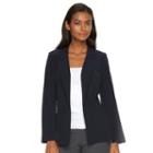 Women's Briggs Solid Open-front Jacket, Size: Medium, Blue (navy)